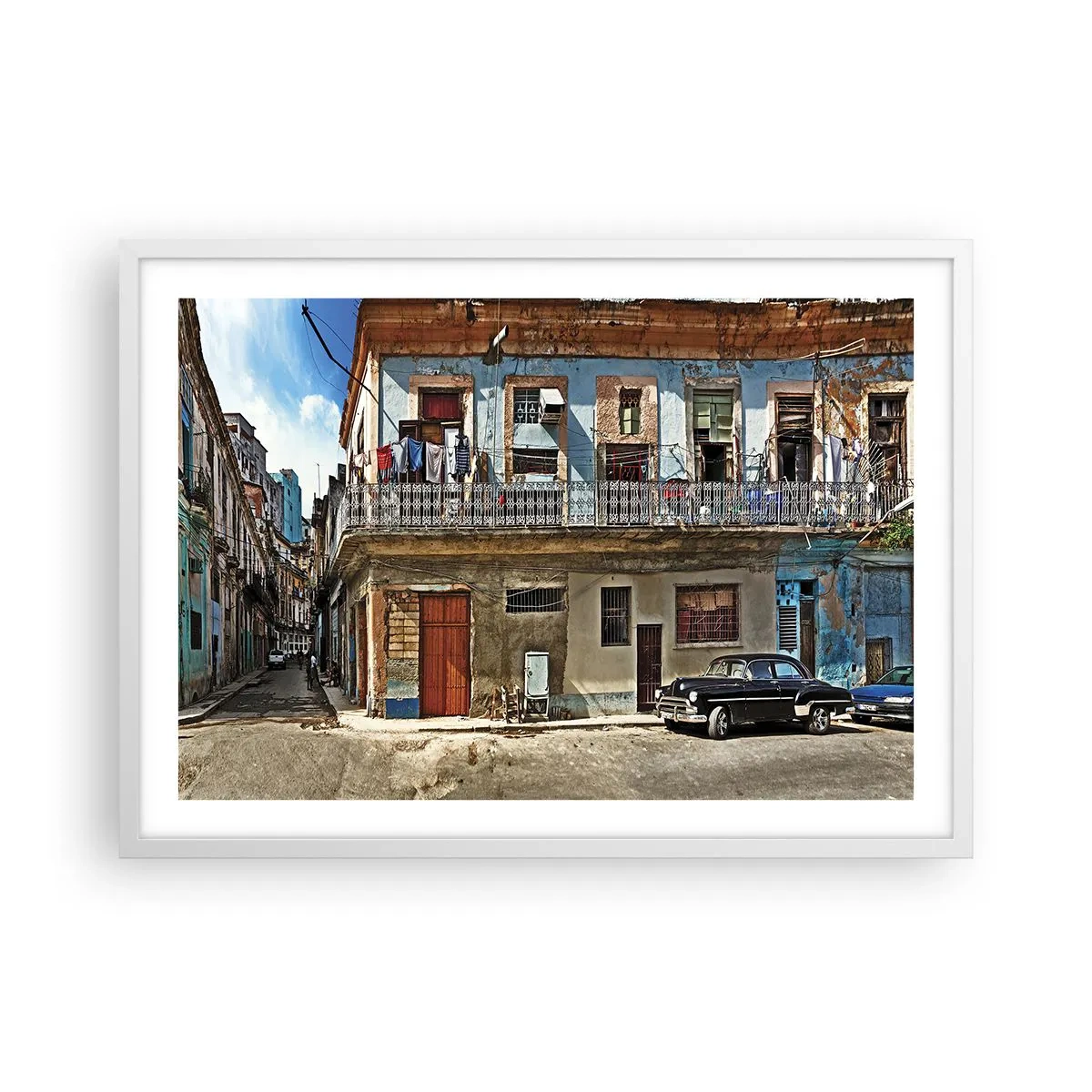 Poster in een witte lijst - Havana-vibes - 70x50 cm