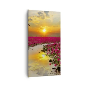 Schilderen op canvas - Het geheime leven van het meer - 65x120 cm