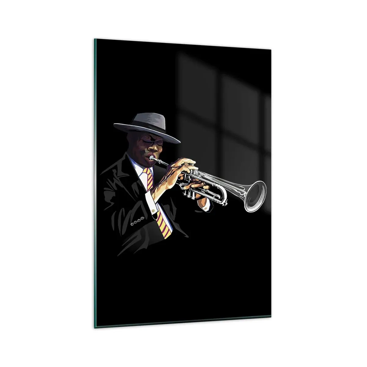 Schilderen op glas - Charme van oude school - 80x120 cm