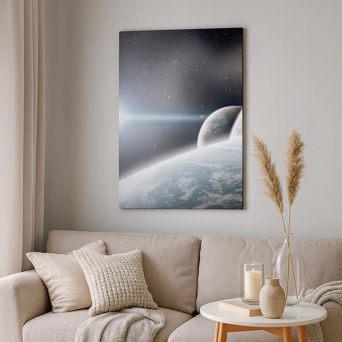 Schilderen op canvas - Kosmische muziek van de sferen - 50x70 cm