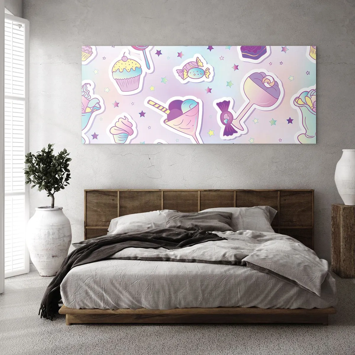 Schilderen op glas - Dat het elke dag een verjaardag zou zijn - 90x30 cm