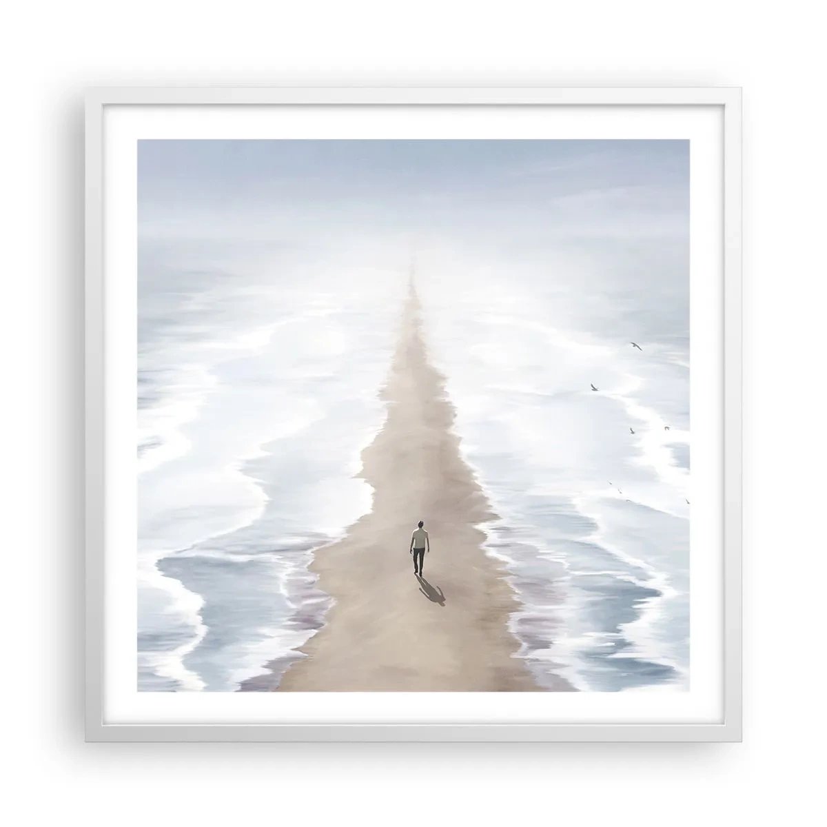 Poster in een witte lijst - Een gouden toekomst - 60x60 cm