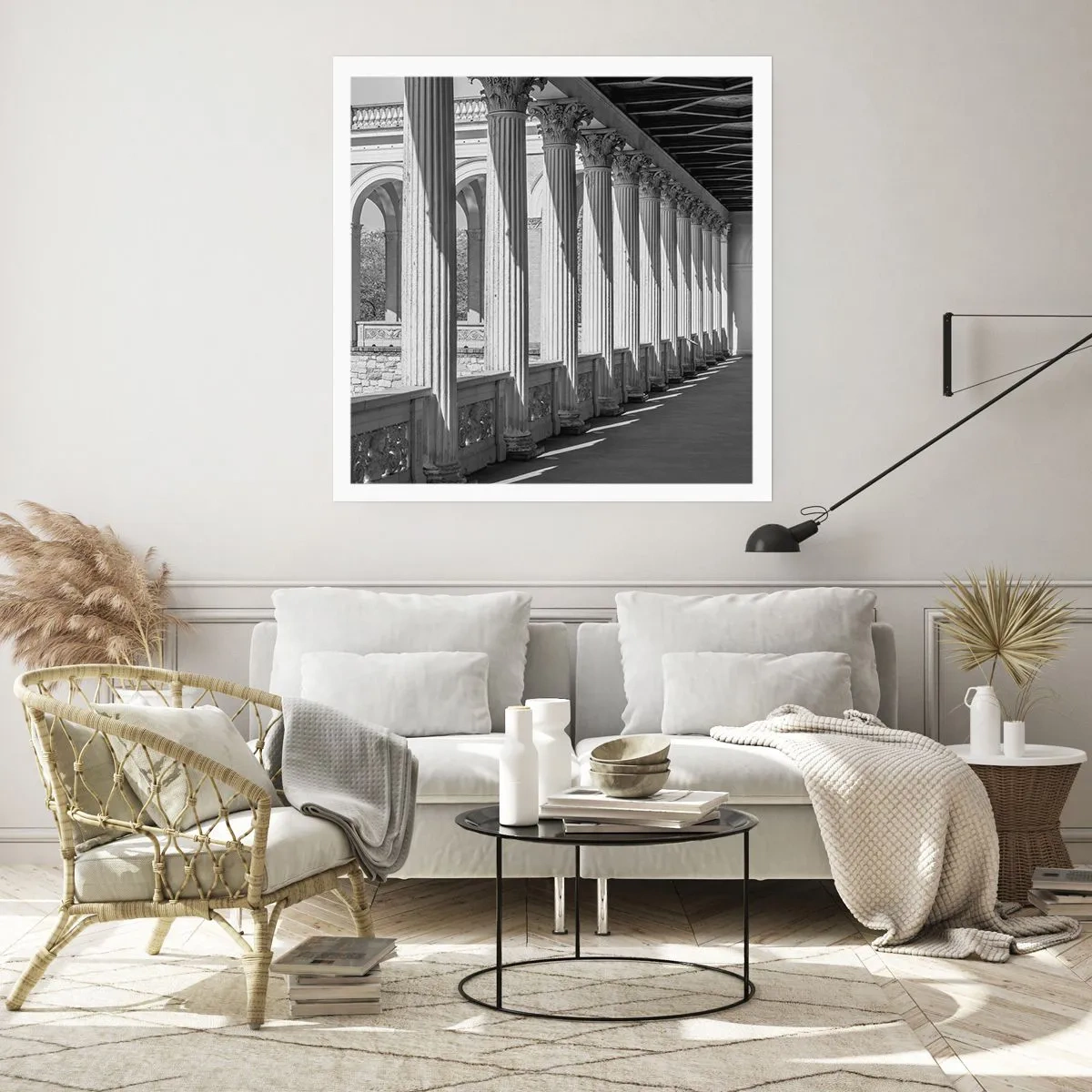 Poster - Zonnige arcade - 50x50 cm