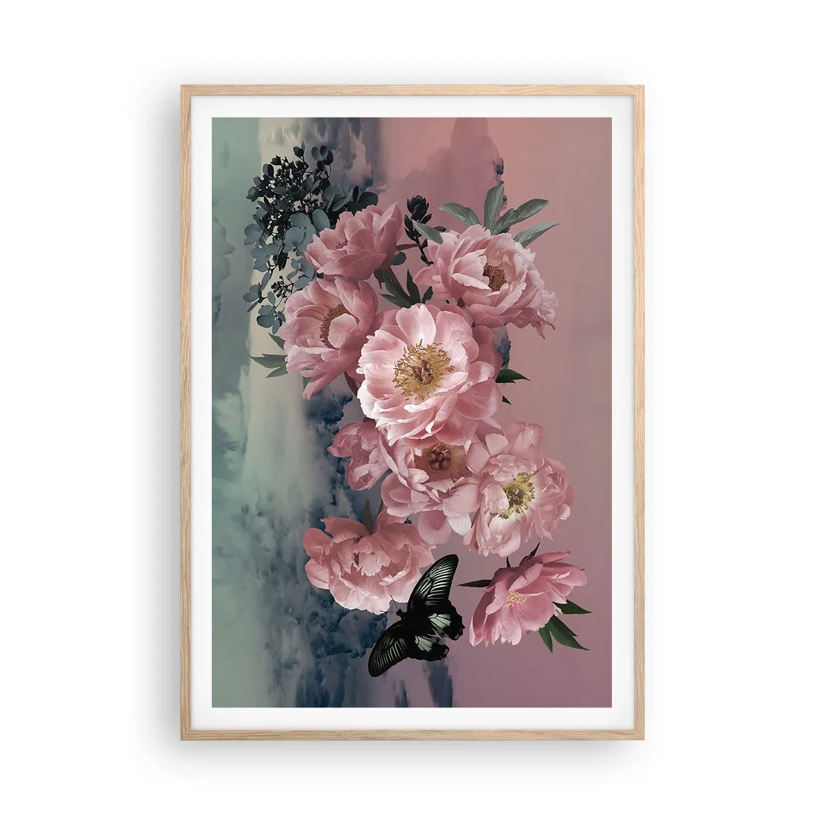 Een poster in een licht eiken lijst - Het hoogtepunt van de romantiek - 70x100 cm