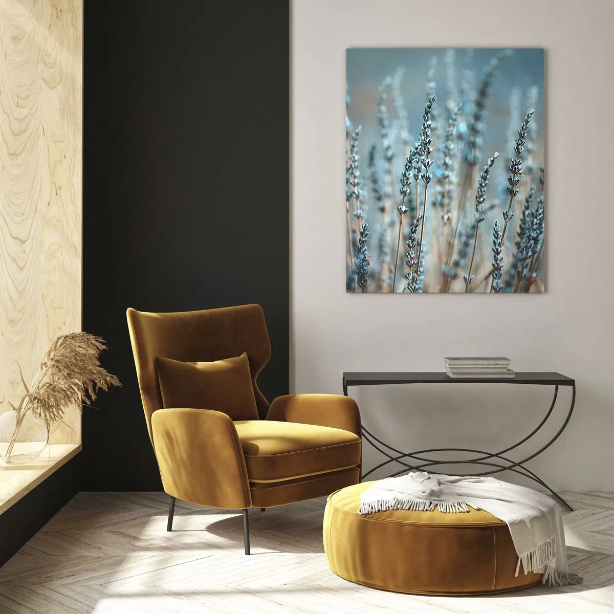 Schilderen op glas - Geurig korenveld - 70x100 cm