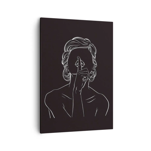 Schilderen op canvas - Schoonheid bloeit in stilte - 50x70 cm