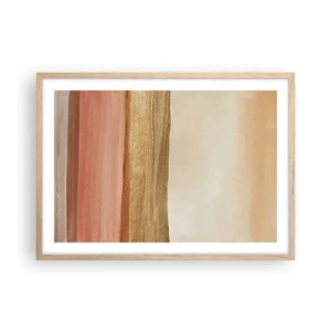 Een poster in een licht eiken lijst - Verticale compositie - 70x50 cm