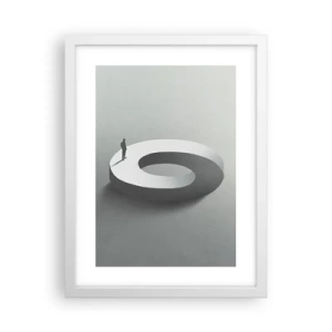 Poster in een witte lijst - En wees hier slim - 30x40 cm