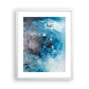 Poster in een witte lijst - Rhapsody in Blauw - 40x50 cm