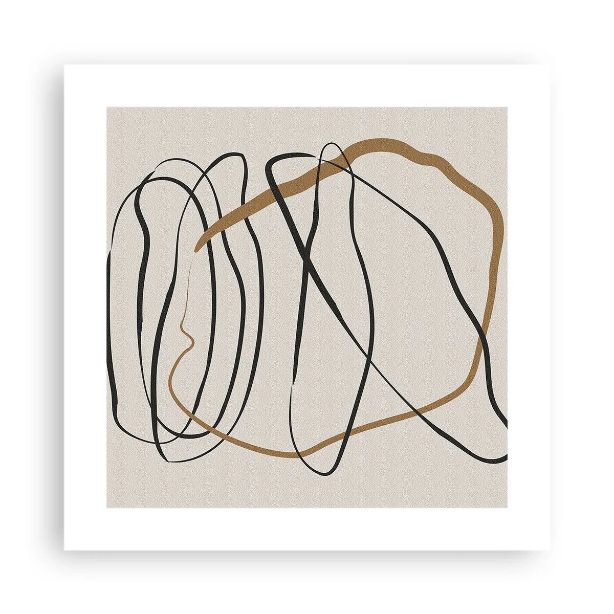 Poster - Compositie – loopdans - 40x40 cm