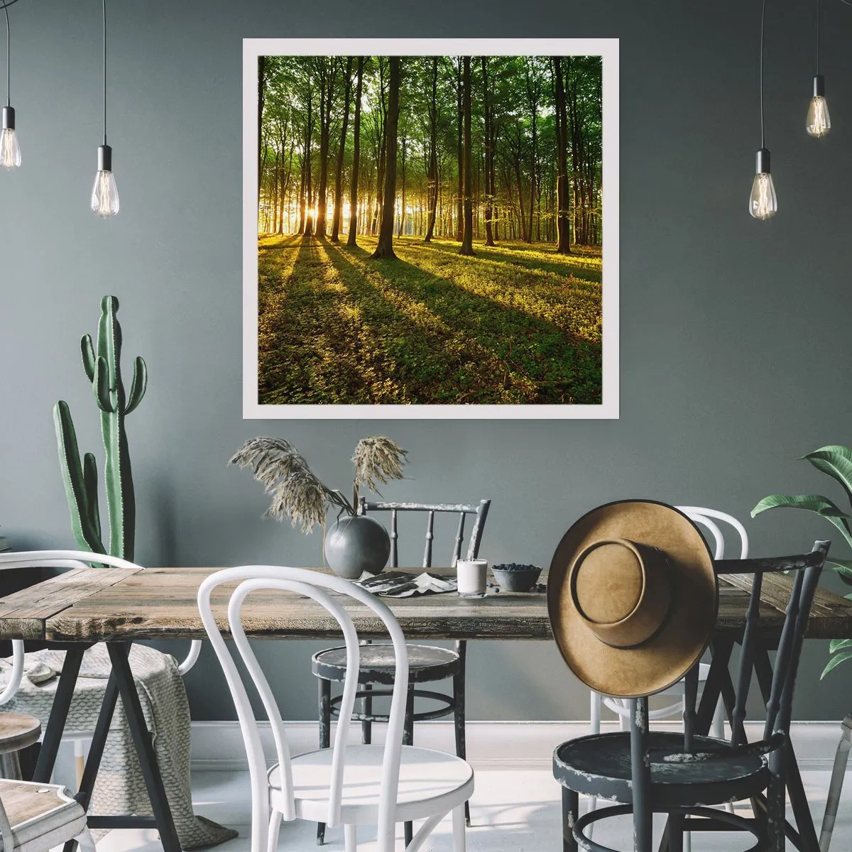 Poster - Foto van de hele lente - 50x50 cm