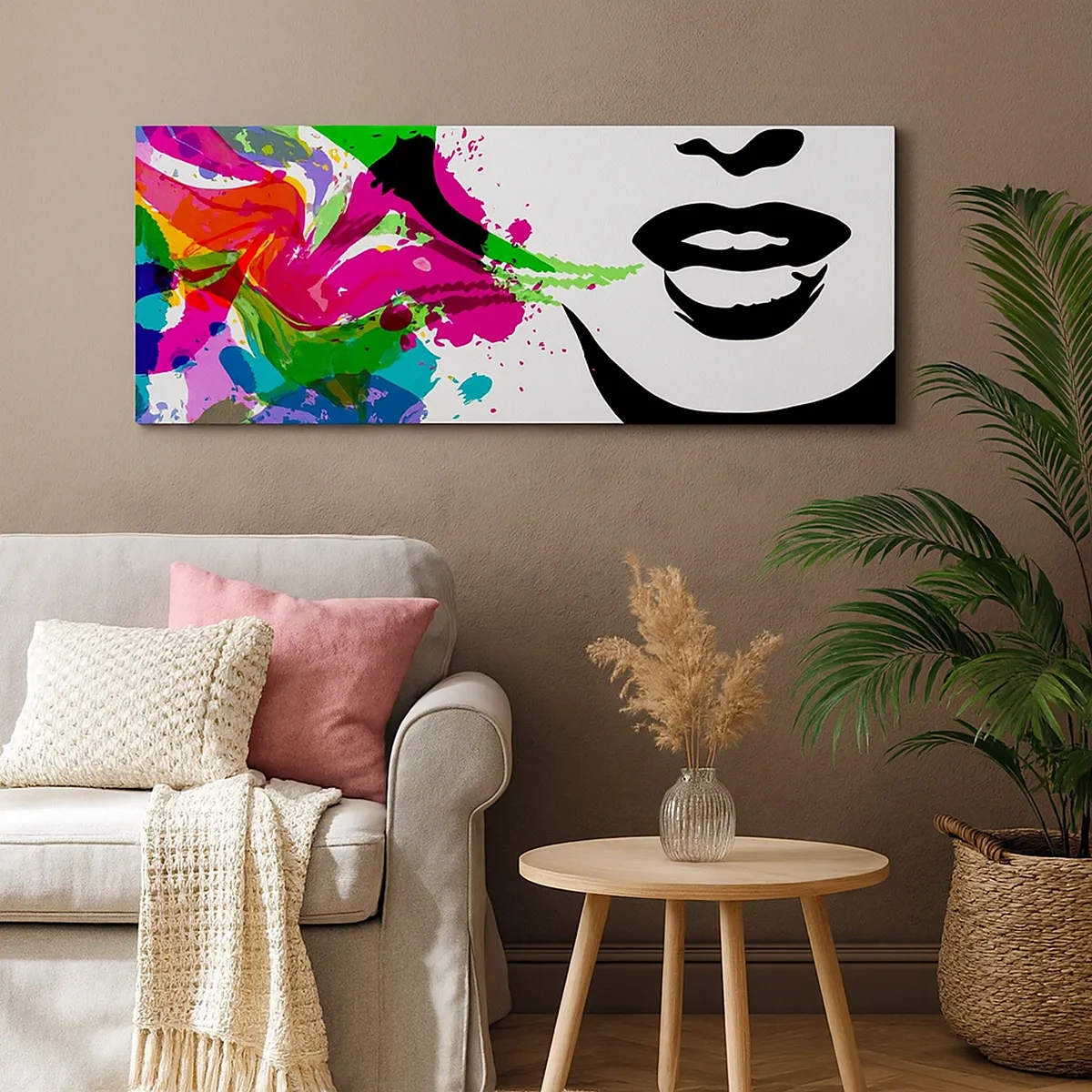 Schilderen op canvas - Een verhaal in de kleuren van de regenboog - 30x30 cm