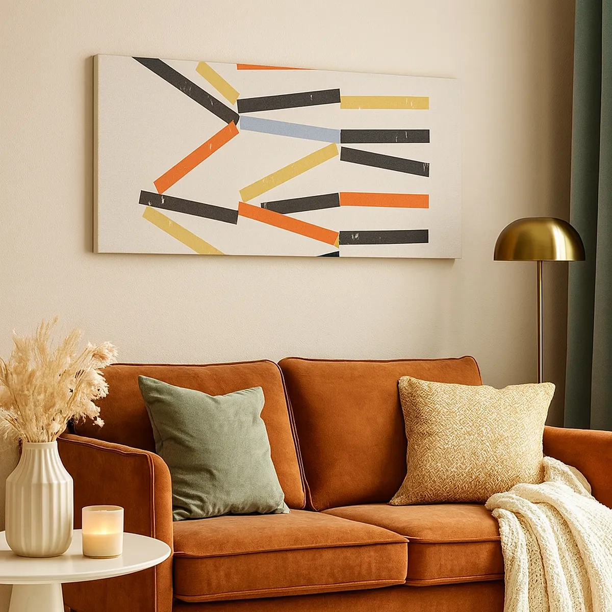 Schilderen op canvas - Compositie op goed niveau - 30x30 cm