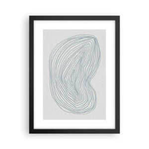 Poster in een zwarte lijst - De glimlach van één druppel - 30x40 cm