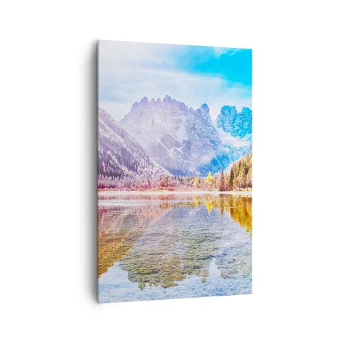 Schilderen op canvas - En het is al herfst in de bergen - 80x120 cm