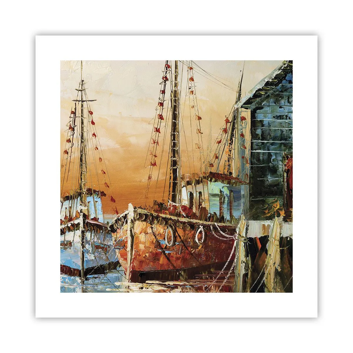 Poster - Een vreedzame terugkeer - 40x40 cm