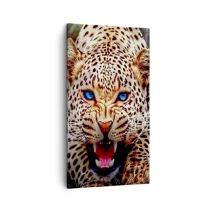 Schilderen op canvas - Boosheid schaadt de schoonheid niet - 45x80 cm