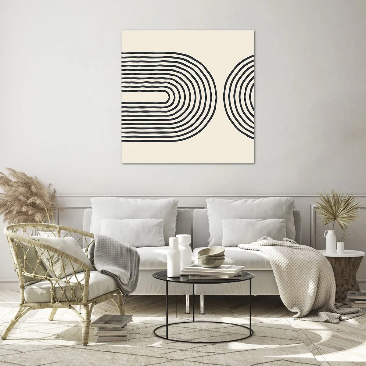 Schilderen op glas - In een ogenblik ... - 40x40 cm