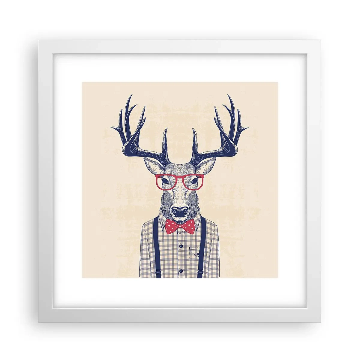 Poster in een witte lijst - Een grappig extravaganza - 30x30 cm