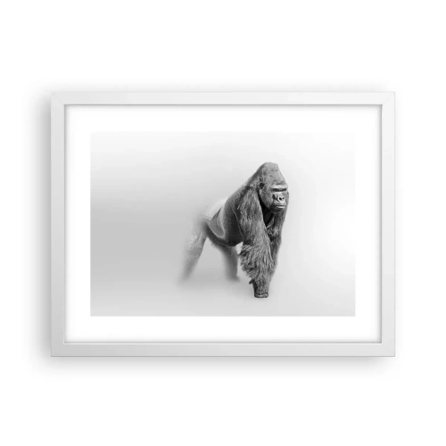 Poster in een witte lijst - Vertrouwen in zijn kracht - 40x30 cm