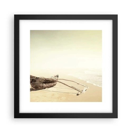 Poster in een zwarte lijst - Geheugen van de Stille Zuidzee - 30x30 cm