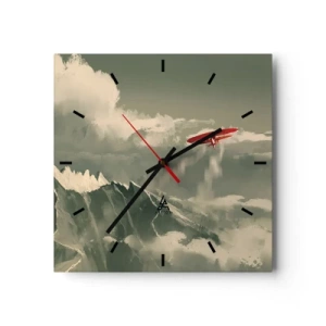 Wandklok - Klok - Onverschrokken pionier - 30x30 cm