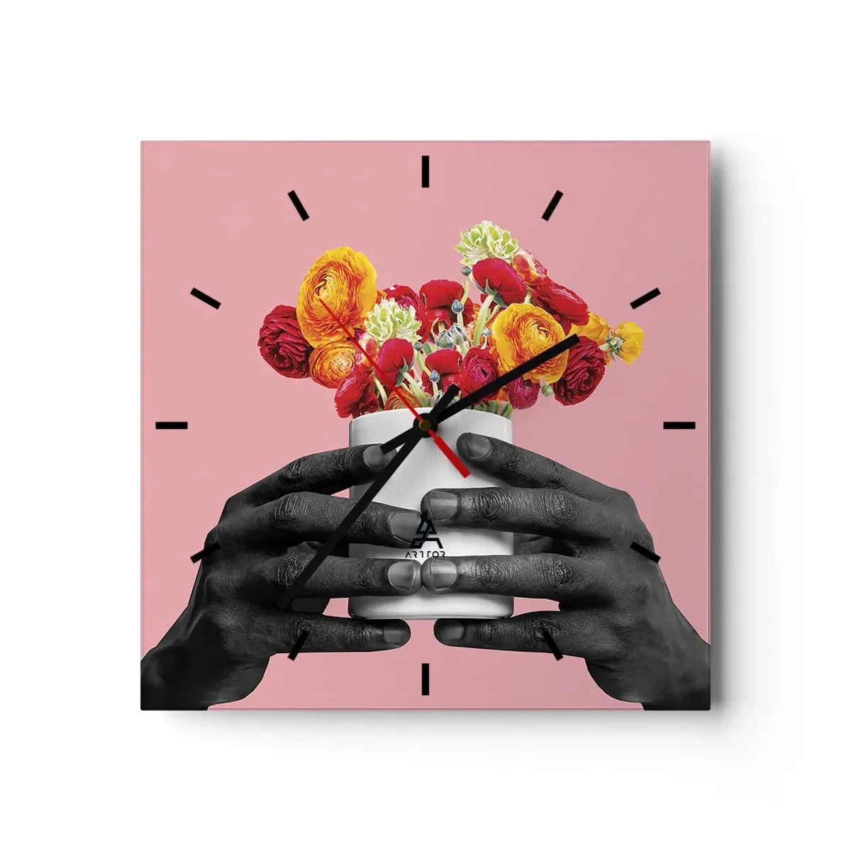 Wandklok - Klok - De apotheose van het leven - 40x40 cm