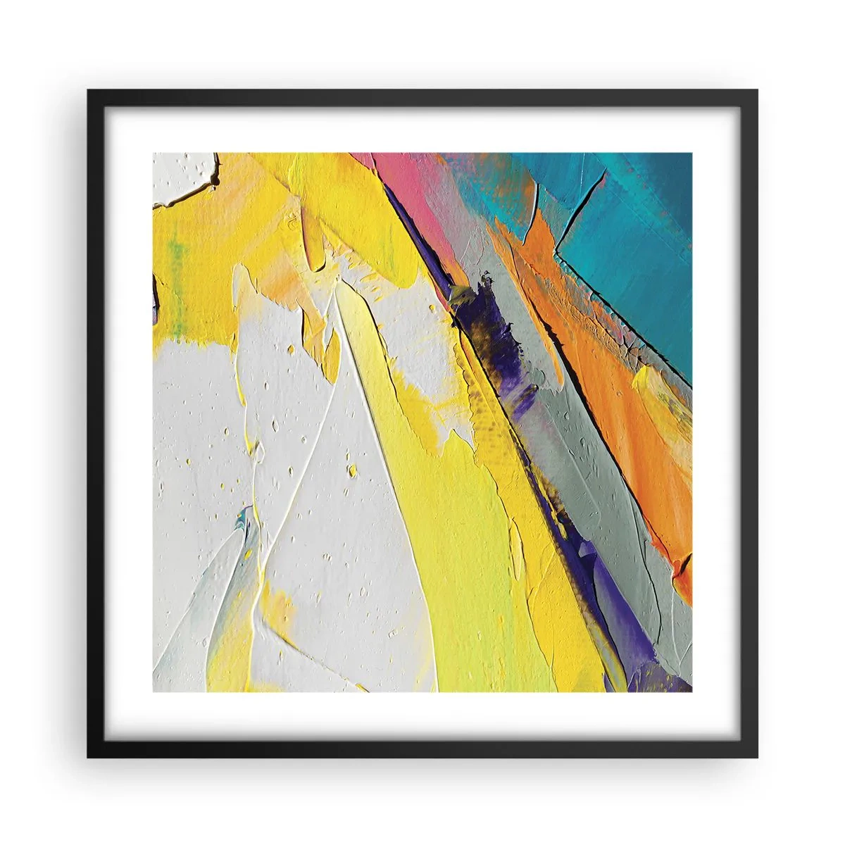 Poster in een zwarte lijst - De anatomie van licht - 50x50 cm