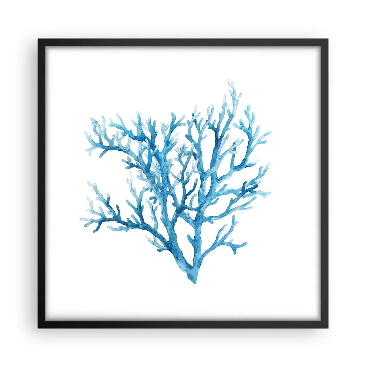 Poster in een zwarte lijst - Nautische filigraan - 50x50 cm