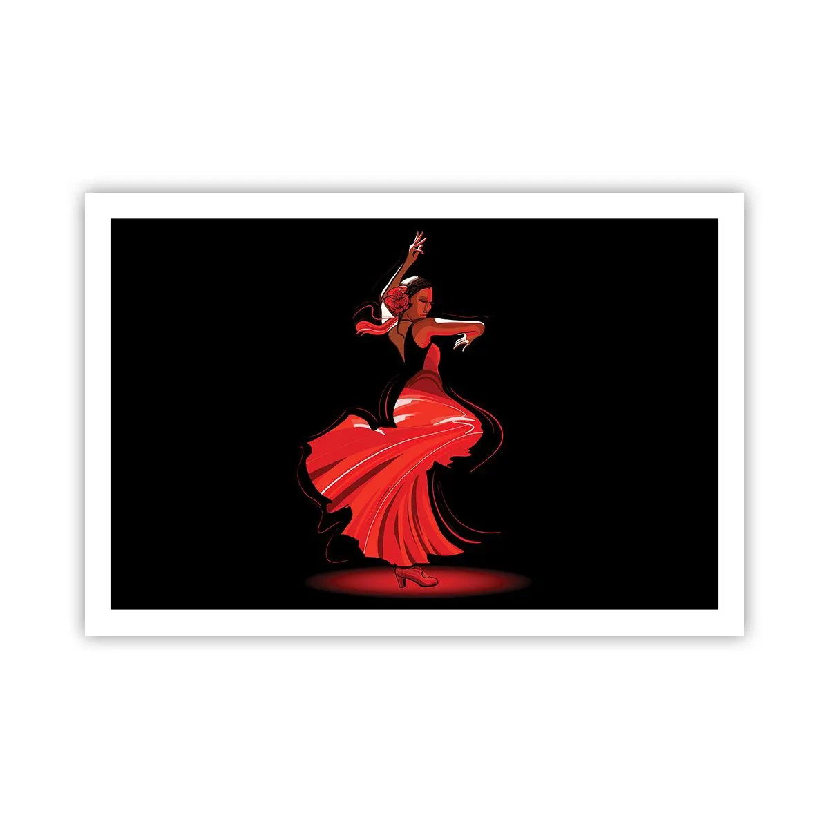Poster - De vurige geest van flamenco - 91x61 cm