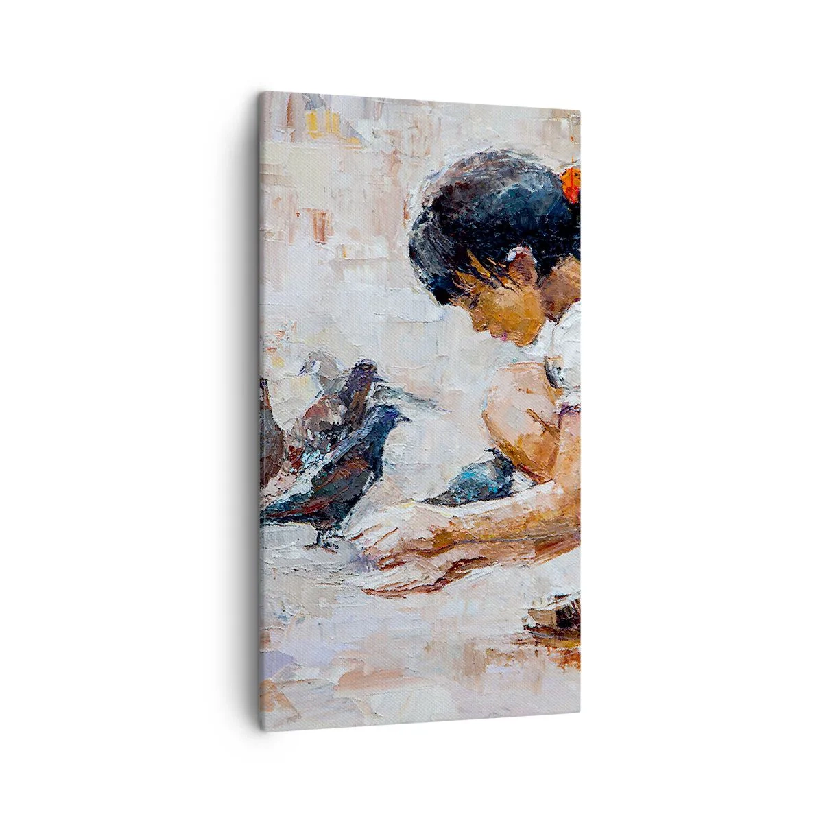 Schilderen op canvas - De kleintjes en de leukste - 45x80 cm