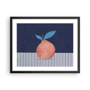 Poster in een zwarte lijst - Convexiteit en vlak - 50x40 cm