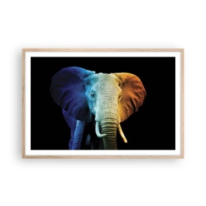 Een poster in een licht eiken lijst - Excentriek, niet raar - 91x61 cm