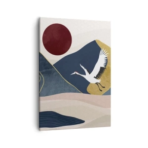 Schilderen op canvas - Het is weer een dag GEGAAN - 50x70 cm