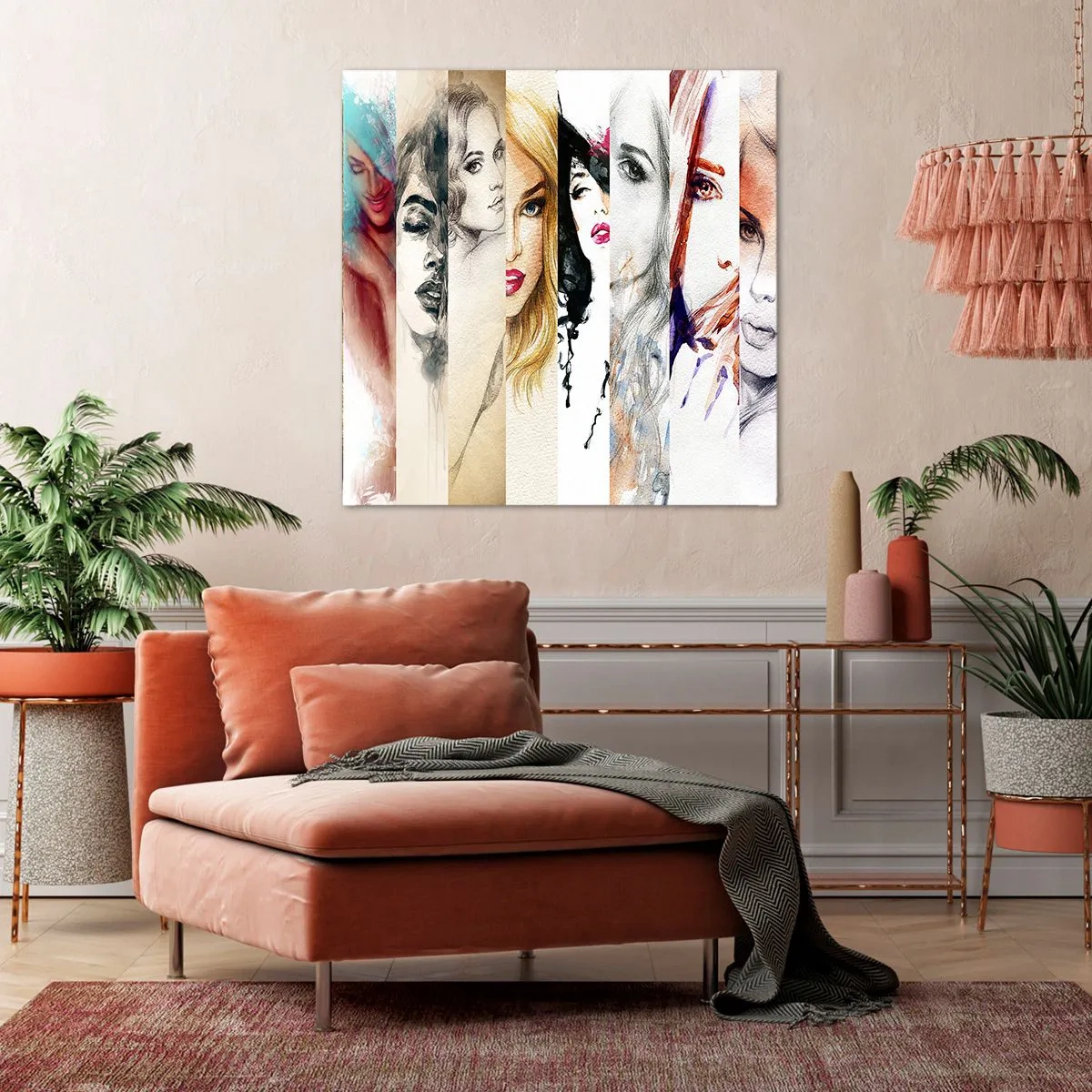 Schilderen op canvas - En jij bent het altijd - 60x60 cm