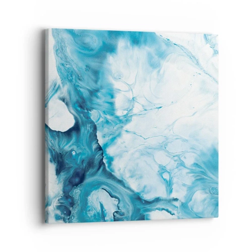 Schilderen op canvas - Blauw Concert - 40x40 cm