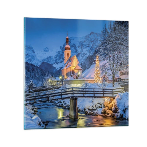 Schilderen op glas - Kerstgeest - 50x50 cm