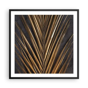 Poster in een zwarte lijst - Het goud van de tropen - 60x60 cm