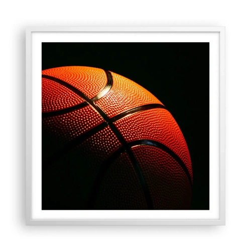 Poster in een witte lijst - Mooi als een planeet - 60x60 cm