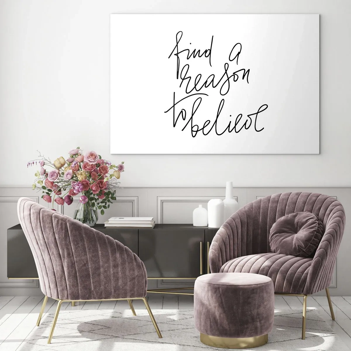 Schilderen op glas - Het is mogelijk - 100x70 cm