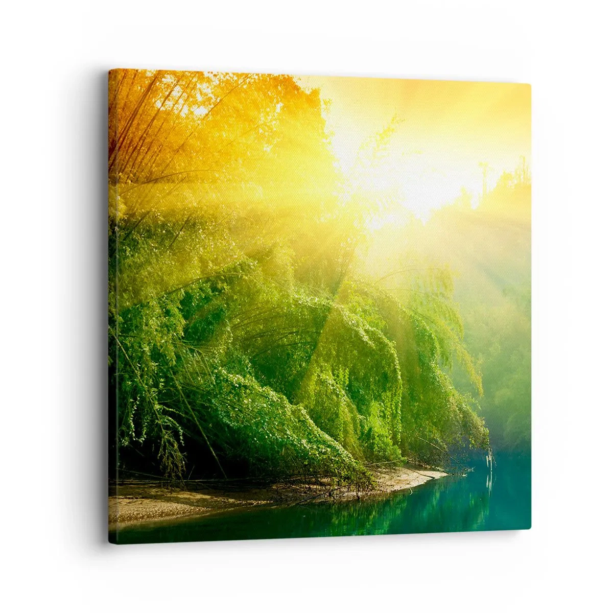 Schilderen op canvas - Verdrinken in de zon en schaduw - 30x30 cm