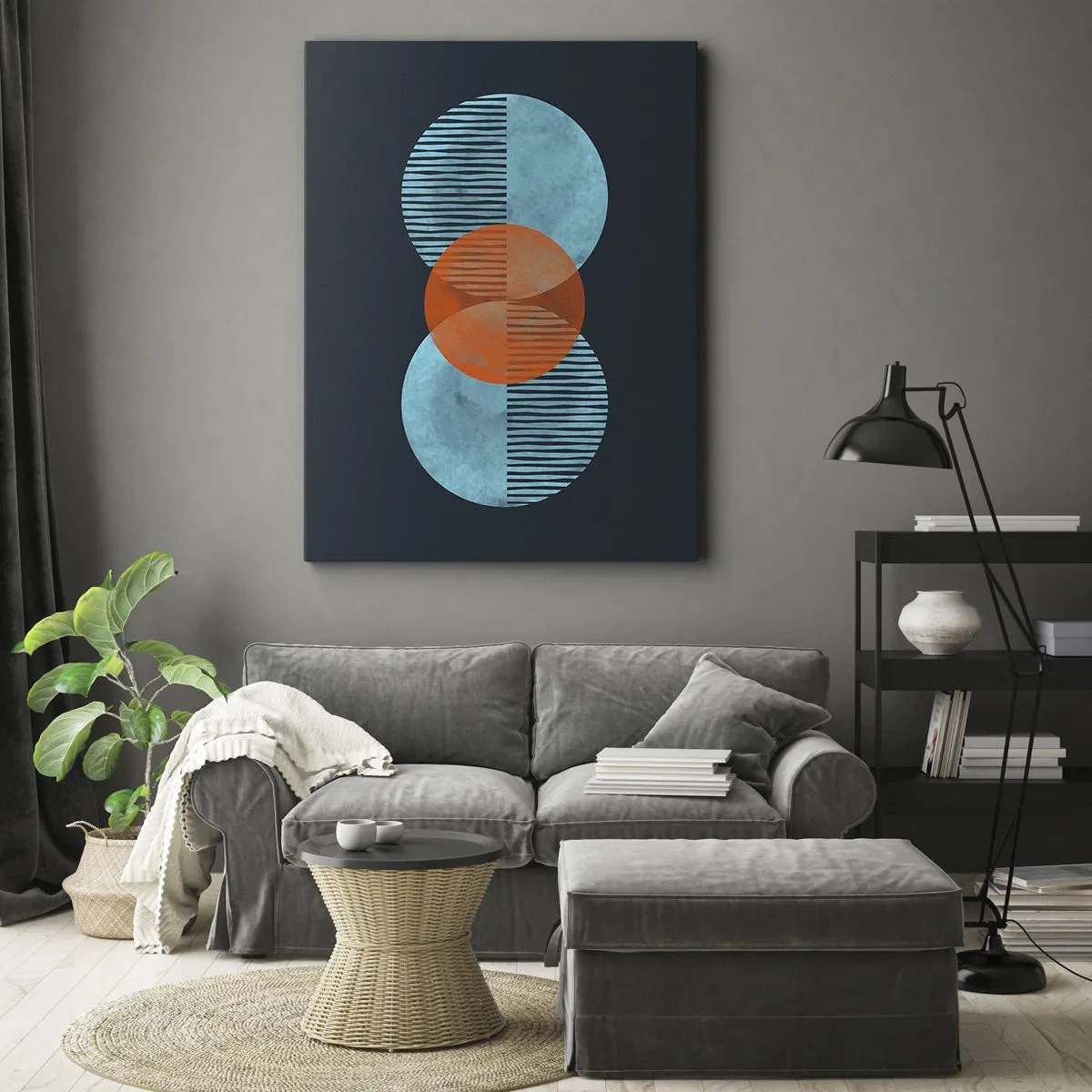 Schilderen op canvas - Symmetrische compositie - 70x100 cm