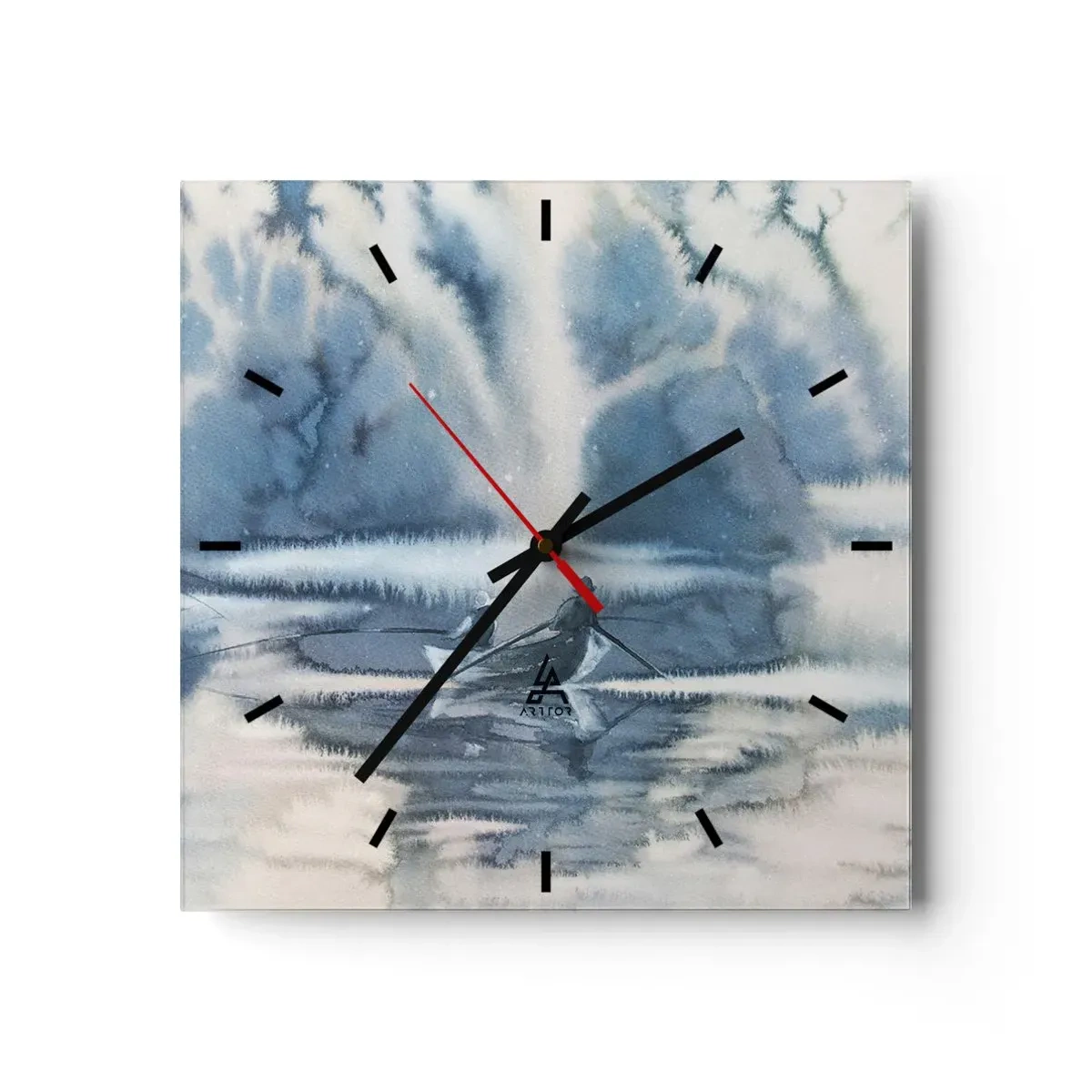 Wandklok - Klok - Vissers in hun paradijs - 30x30 cm