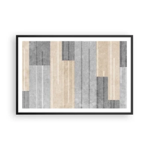 Poster in een zwarte lijst - Compositie: houd verticaal - 91x61 cm