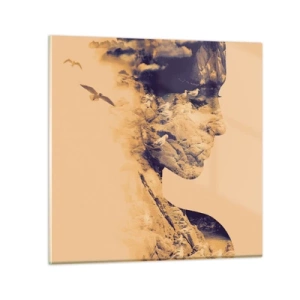 Schilderen op glas - Van nature mooi - 70x70 cm