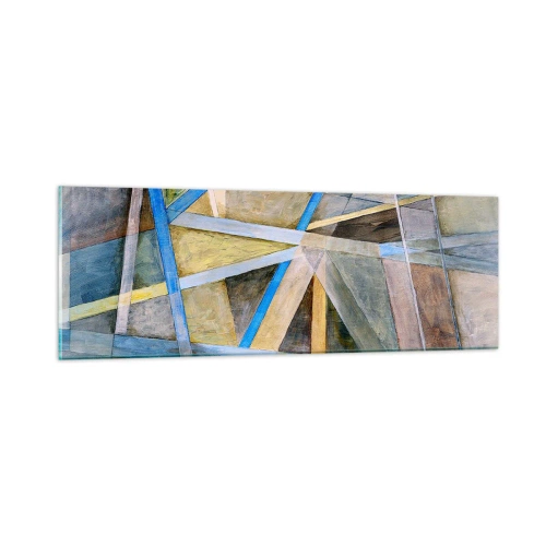 Schilderen op glas - Recht of diagonaal? - 90x30 cm