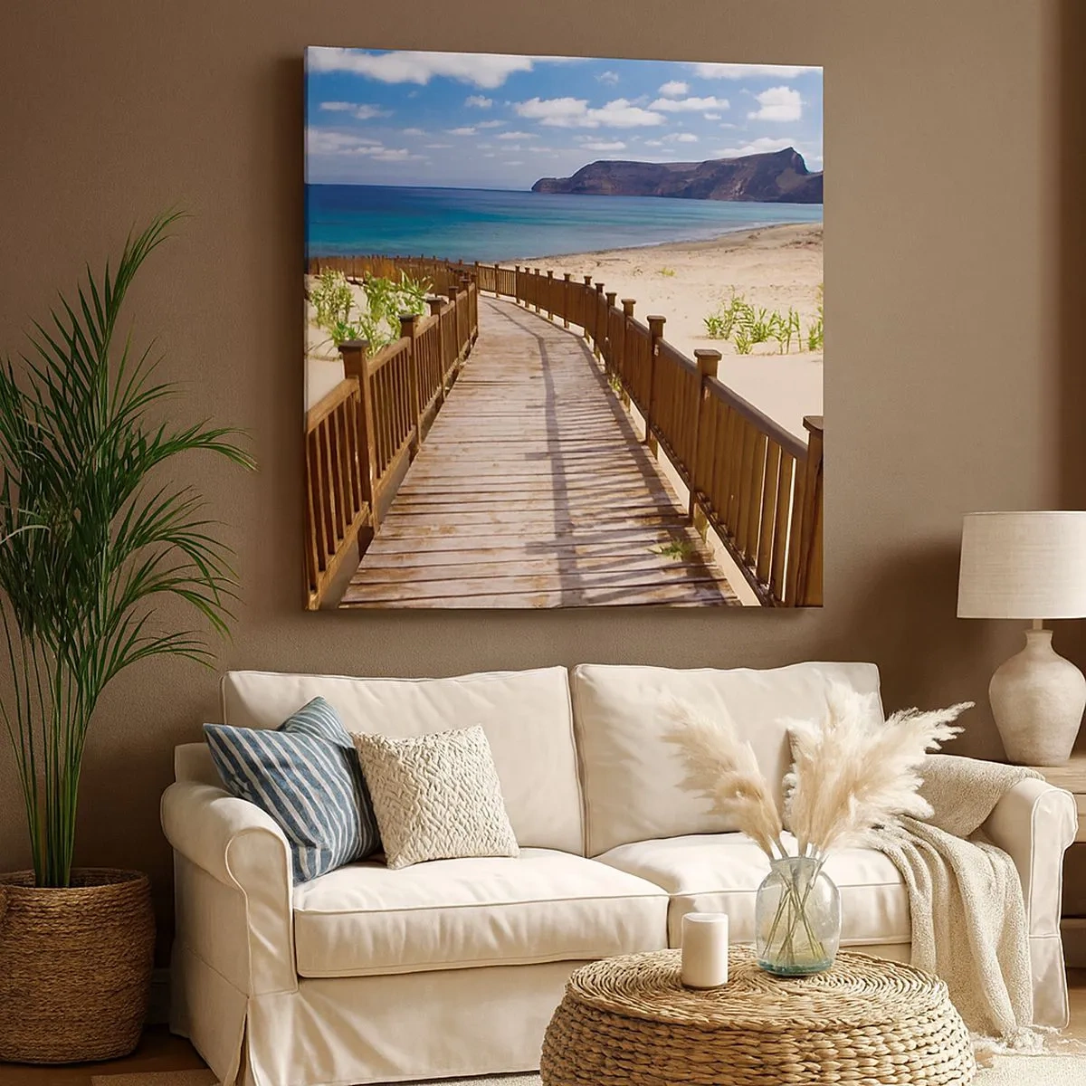 Schilderen op canvas - Neem me mee naar de gelukkige eilanden - 30x30 cm