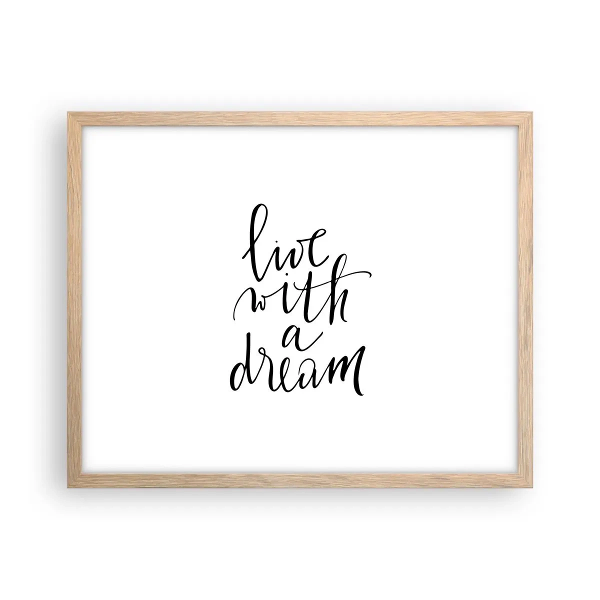 Een poster in een licht eiken lijst - Natuurlijk - 50x40 cm