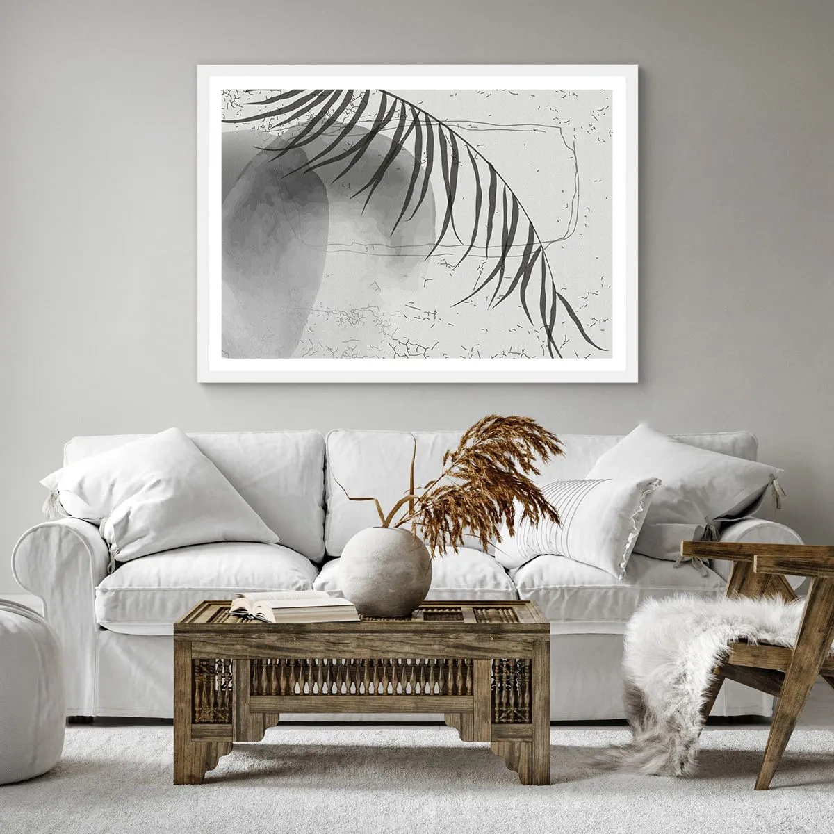 Poster in een witte lijst - Het subtiele exotisme van de natuur - 40x40 cm