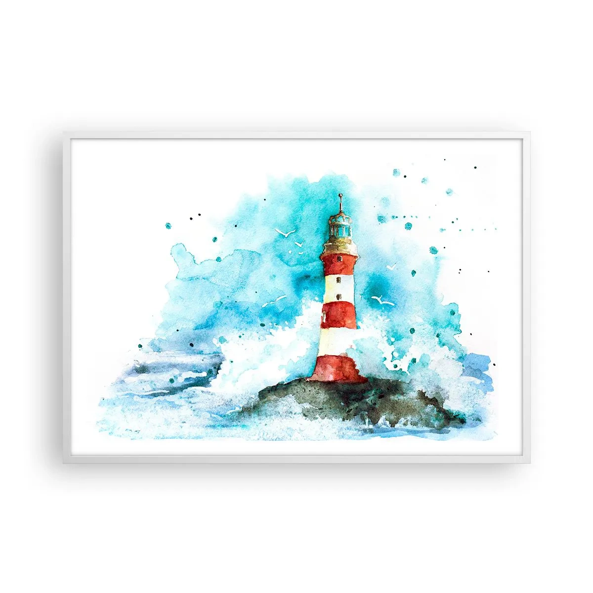 Poster in een witte lijst - Eenheid van de elementen - 100x70 cm